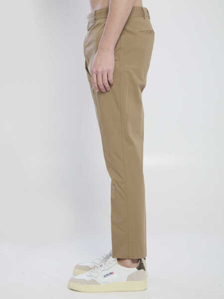 Pantaloni casual PT TORINO Rebel Stretch Cotton Pants BROWN Barbati (BM 19747355) 3