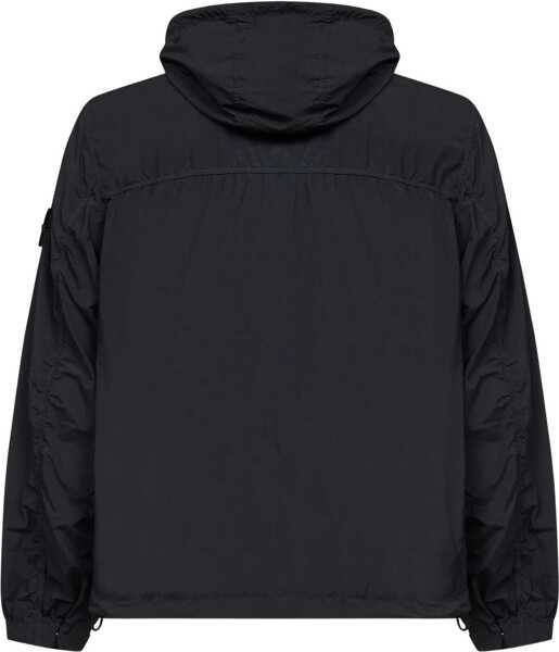 Bomber jacket Stone Island Sanded Nylon-Tc Jacket BLACK Barbati (BM 19747361) 2