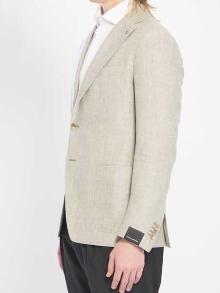 Jachete Tagliatore Linen Wool Jacket BEIGE Barbati (BM 19747370) 2