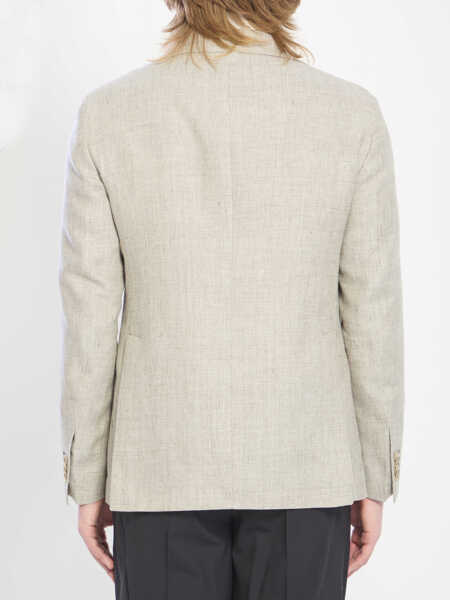 Jachete Tagliatore Linen Wool Jacket BEIGE Barbati (BM 19747370) 4