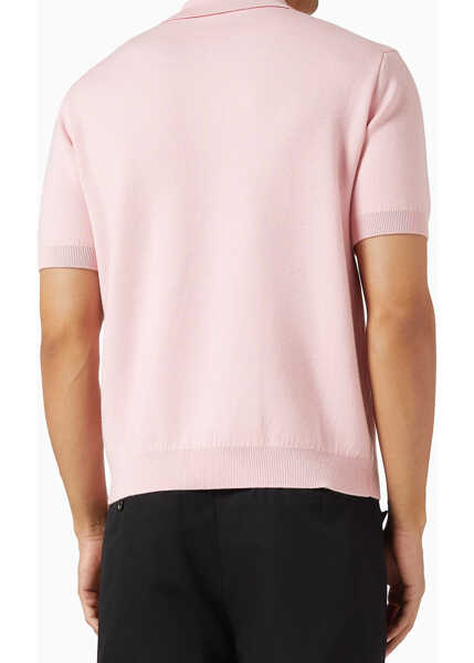 Tricouri Polo Casablanca Wool-Blend Polo Shirt PINK Barbati (BM 19747373) 2
