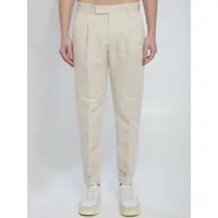 Pantaloni casual Rebel Pants In Linen And Cotton Barbati