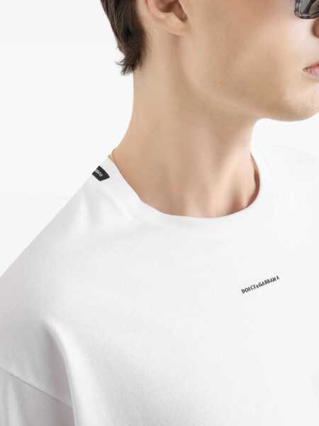 Tricouri Dolce & Gabbana Oversized Cotton T-Shirt WHITE Barbati (BM 19747388) 5