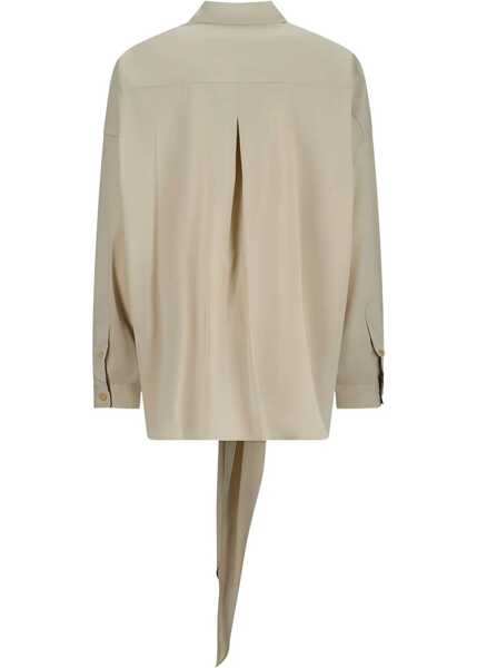 Camasi casual DARKPARK Romy Shirt with knot BEIGE Femei (BM 19747466) 2
