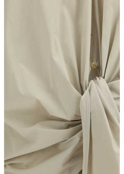 Camasi casual DARKPARK Romy Shirt with knot BEIGE Femei (BM 19747466) 3