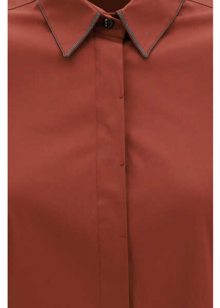 Camasi casual Brunello Cucinelli Shirt with iconic jewelry details RED PEAR Femei (BM 19747523) 3