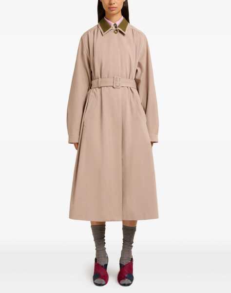 Paltoane Marni Gabardine Trench CEMENT Femei (BM 19747538) 2