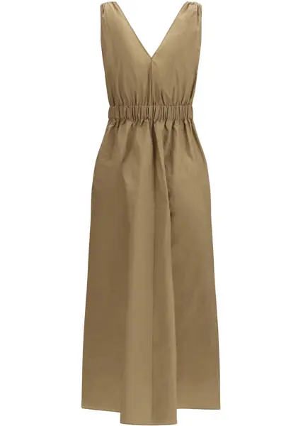 Rochii Brunello Cucinelli Cotton poplin Dress Precious Shoulder Detail DUNA Femei (BM 19747553) 2