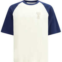 Tricouri Ami De Coeur T-shirt with knitted appliqu&eacute; Barbati