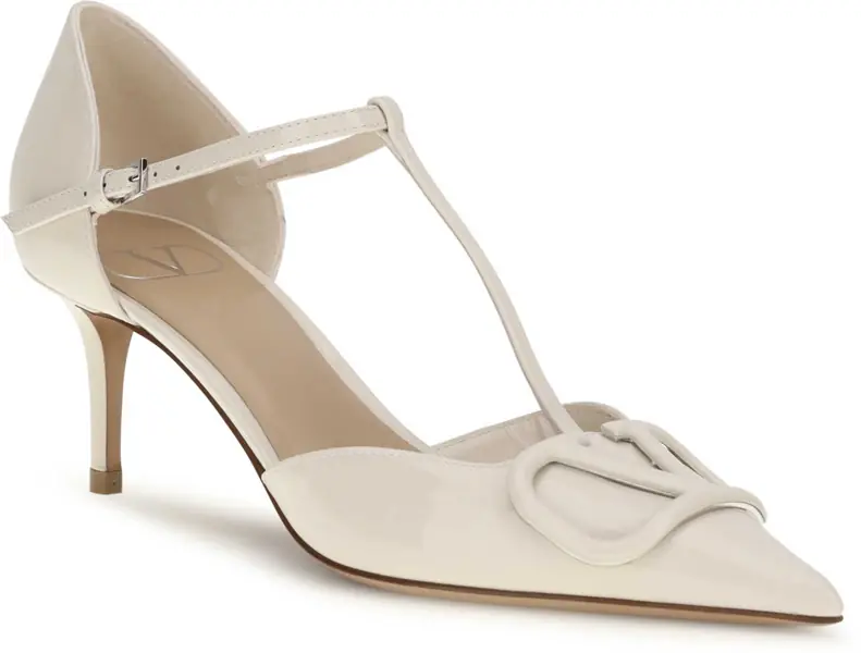 Sandale Valentino Garavani VLogo Signature DOrsay Pumps LIGHT IVORY Femei (BM 19748021) 2