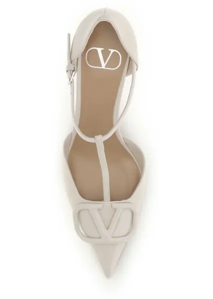 Sandale Valentino Garavani VLogo Signature DOrsay Pumps LIGHT IVORY Femei (BM 19748021) 4