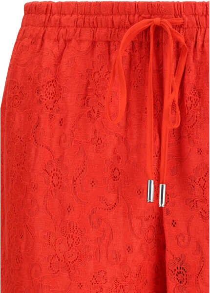 Pantaloni casual Ermanno Scervino PYJAMA TROUSERS HIGH RISK RED Femei (BM 19748039) 3
