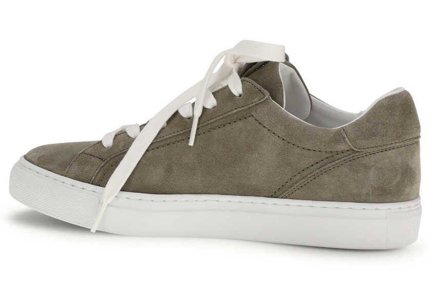 Sneakers Brunello Cucinelli Suede Sneakers with Precious Loop SAFARI Femei (BM 19748054) 3