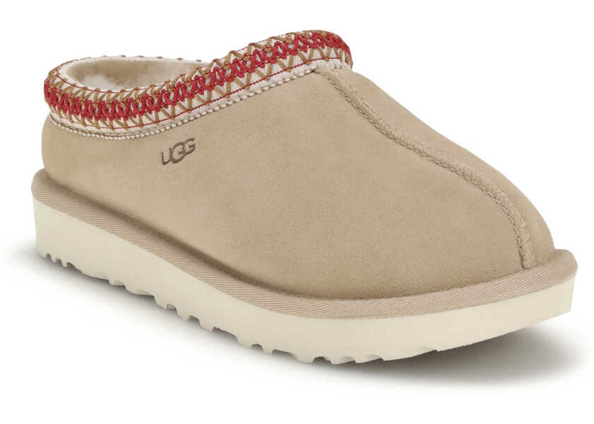 Sandale UGG Tasman II Mules SAND/DARK CHERRY Femei (BM 19748057) 2