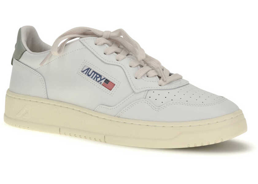 Sneakers AUTRY MEDALIST LOW MAN LEATHER/LEATHER WHITE/SEA GRASS Barbati (BM 19748090) 2