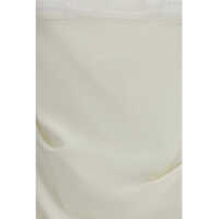 Topuri Magda Butrym Dama - Topuri Magda Butrym Draped silk Top with lace trim CREAM Femei (BM 19748108) - B-mall.ro