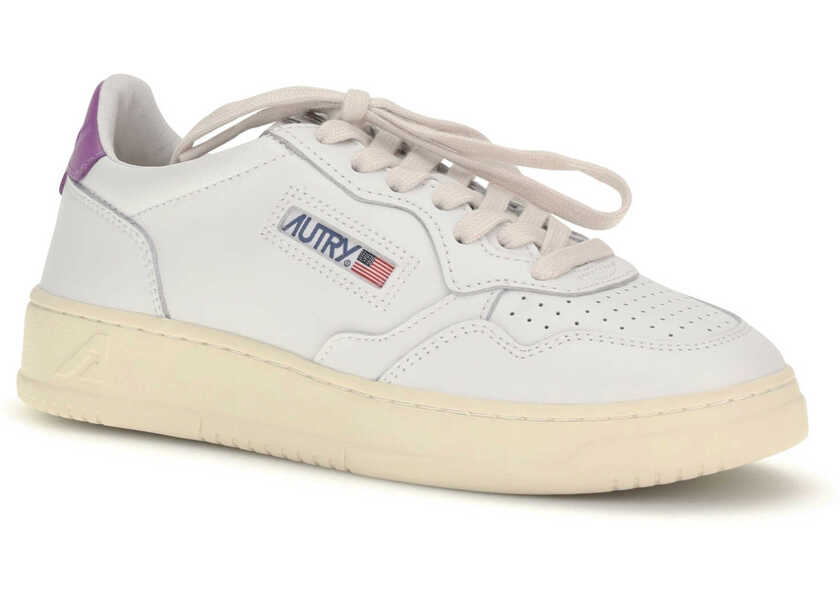 Sneakers AUTRY Medalist Low leather Sneakers LEATHER/LEATHER WHITE/DEWBERRY Femei (BM 19748120) 2