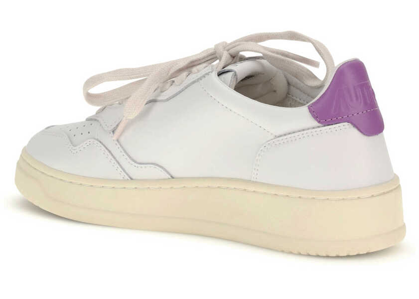 Sneakers AUTRY Medalist Low leather Sneakers LEATHER/LEATHER WHITE/DEWBERRY Femei (BM 19748120) 3