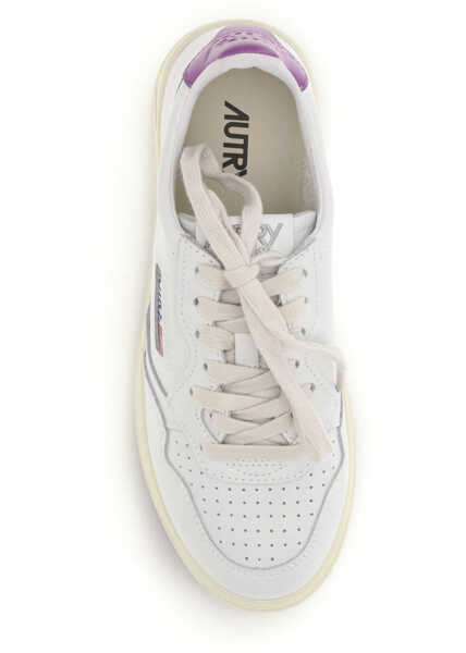 Sneakers AUTRY Medalist Low leather Sneakers LEATHER/LEATHER WHITE/DEWBERRY Femei (BM 19748120) 4