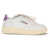 AUTRY Medalist Low leather Sneakers LEATHER/LEATHER WHITE/DEWBERRY