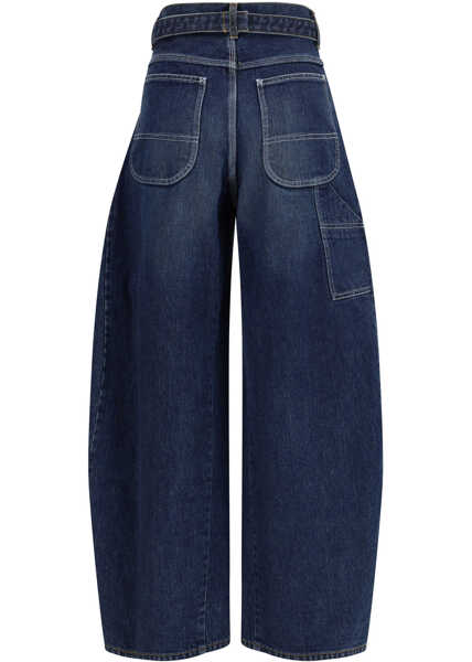 Blugi Sacai Denim Trousers BLUE Femei (BM 19748123) 2