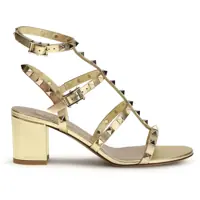 Sandale Rockstud Sandals laminated leather Femei