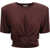 Magda Butrym Knotted T-shirt BROWN