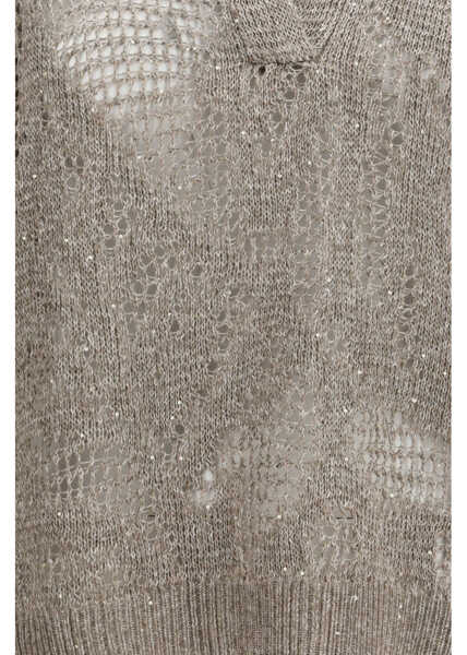 Tricouri Polo Brunello Cucinelli Dazzling Water Lillies Polo Shirt FANGO Femei (BM 19748156) 3