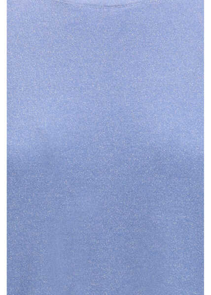 Tricouri Brunello Cucinelli cashmere glitter T-shirt BLUE DUSK Femei (BM 19748168) 3