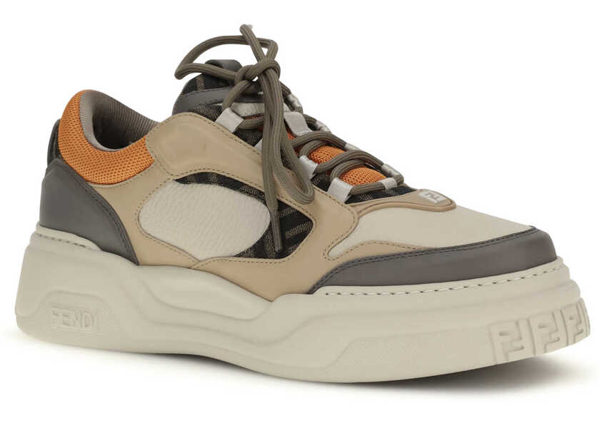 Sneakers Fendi FF Sneakers ARGILLALATTEORANGE Barbati (BM 19748192) 2