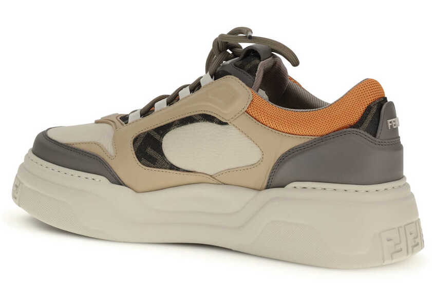 Sneakers Fendi FF Sneakers ARGILLALATTEORANGE Barbati (BM 19748192) 3