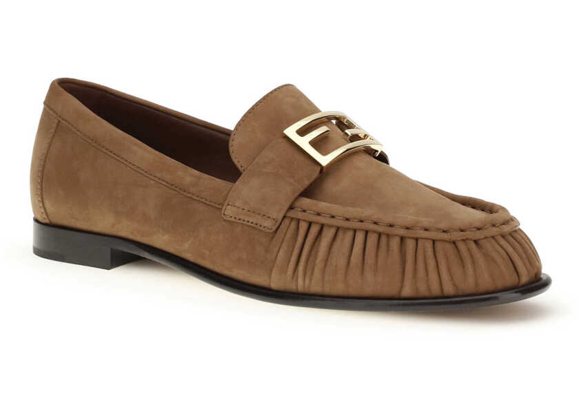 Mocasini Fendi Suede Loafers SELLIER Femei (BM 19748213) 2