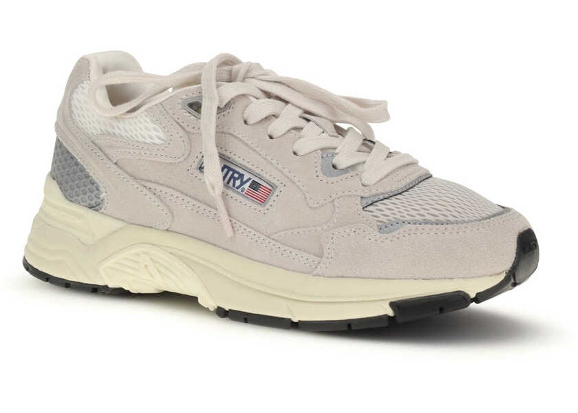 Sneakers AUTRY Hyperway Low Sneakers SUEDE/MESH SAND/SILVER Femei (BM 19748234) 2