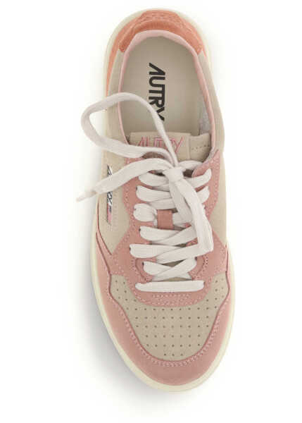 Sneakers AUTRY Medalist Low Sneakers TRCOLOR/SUEDE PAPAYA/BUTTER/CAMMEO Femei (BM 19748279) 4