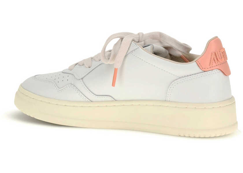 Sneakers AUTRY Medalist Low leather Sneakers LEATHER/DREAM WHITE/PEACH PINK Femei (BM 19748285) 3