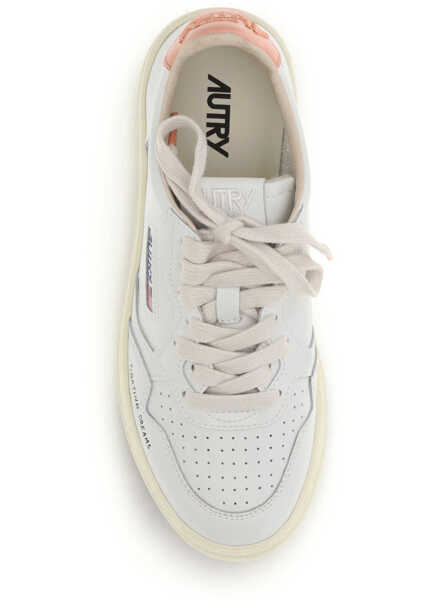 Sneakers AUTRY Medalist Low leather Sneakers LEATHER/DREAM WHITE/PEACH PINK Femei (BM 19748285) 4