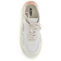 Sneakers AUTRY Dama - Sneakers AUTRY Medalist Low leather Sneakers LEATHER/DREAM WHITE/PEACH PINK Femei (BM 19748285) - B-mall.ro