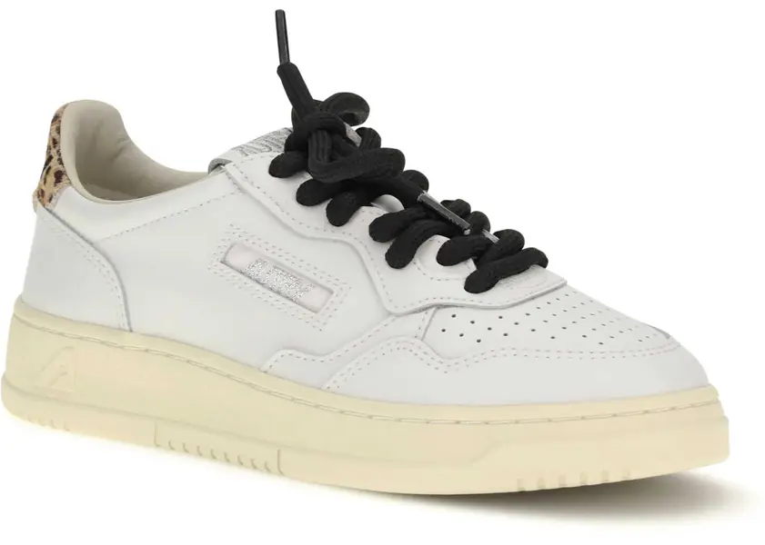 Sneakers AUTRY Medalist Low leather Sneakers LEATHER/SWOLL WHITE/LEAOPARD Femei (BM 19748324) 2