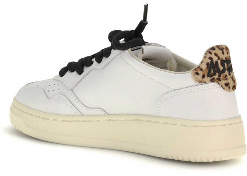 Sneakers AUTRY Medalist Low leather Sneakers LEATHER/SWOLL WHITE/LEAOPARD Femei (BM 19748324) 3