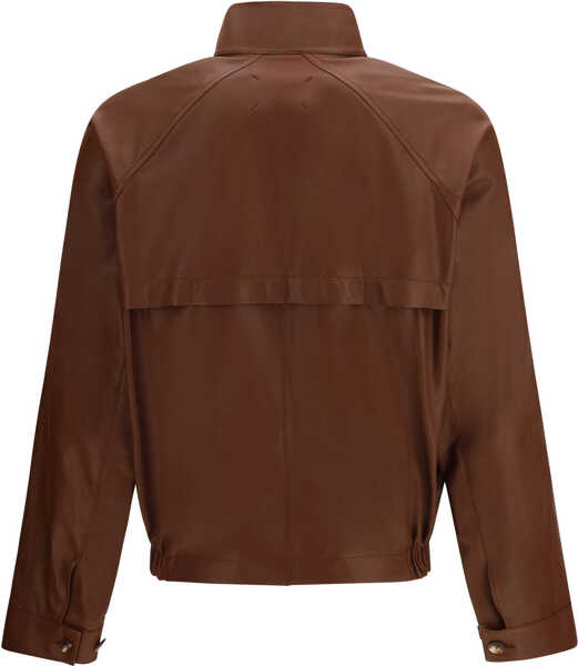 Bomber jacket Brunello Cucinelli Leather bomber Jacket BRUCIATO Barbati (BM 19748327) 2