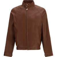 Bomber jacket Leather bomber Jacket Barbati
