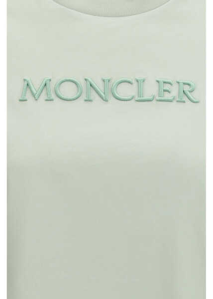 Tricouri Moncler Cotton T-shirt LIGHT GREEN Femei (BM 19748342) 3