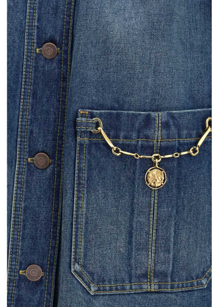 Jachete Chloe Gathered high-neck Jacket FADED INDIGO Femei (BM 19748375) 3