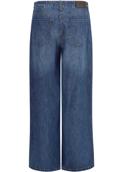 Blugi Brunello Cucinelli Denim Pants ESSENTIAL DARK BLUE DENIM Femei (BM 19748381) 2