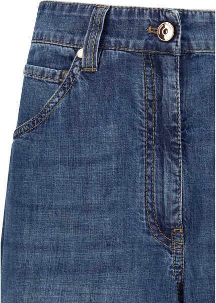 Blugi Brunello Cucinelli Denim Pants ESSENTIAL DARK BLUE DENIM Femei (BM 19748381) 3