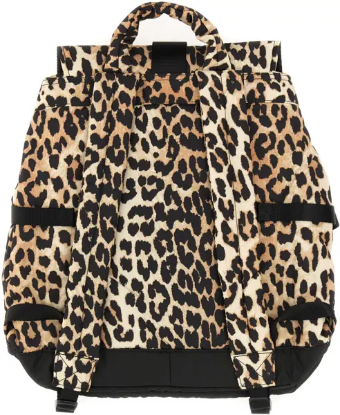 Rucsacuri Ganni Recycled Fabric Backpack ANIMALIER Femei (BM 19748423) 4