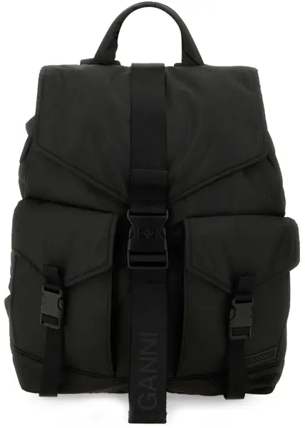 Rucsacuri Ganni Backpack With Logo BLACK Femei (BM 19748435) 2