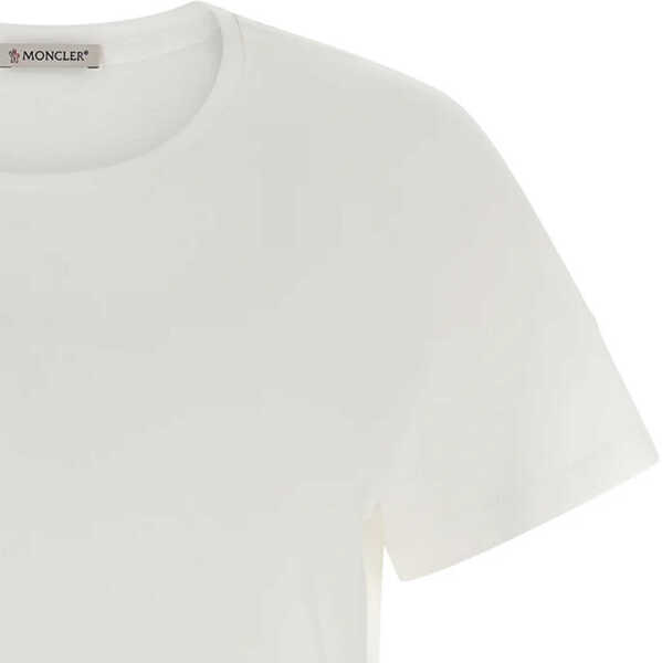 Tricouri Moncler Cotton Jersey T-Shirt WHITE Femei (BM 19748495) 3