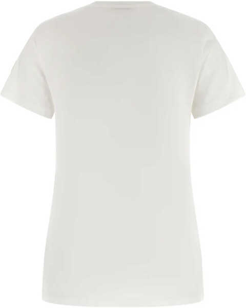 Tricouri Moncler Cotton Jersey T-Shirt WHITE Femei (BM 19748495) 4