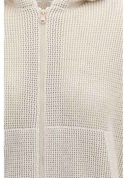 Cardigane Brunello Cucinelli Sparkling Net cotton hooded Cardigan AVENABEIGE Femei (BM 19748513) 3